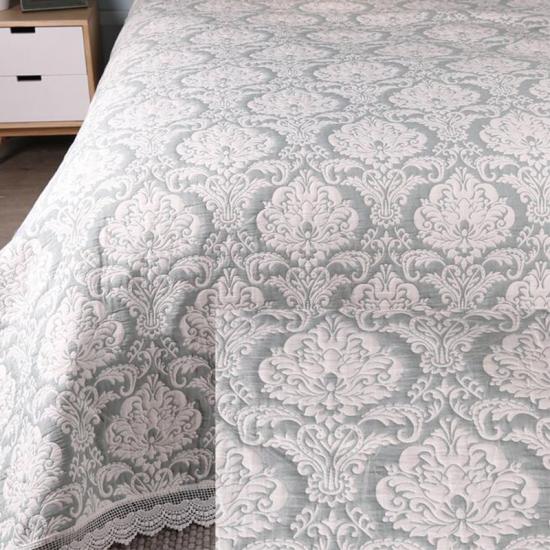 Cuvertură de pat cxmicrotex Medallion Jacquard Quilt Lace Trim