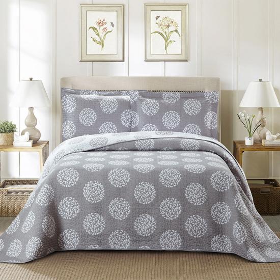 Set lenjerie de pat jacquard cxmicrotex Full Queen Gri
