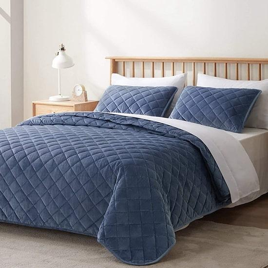 Colectia de lenjerie de pat de iarna cxmicrotex Set de pilota unic din catifea matlasata geometrica